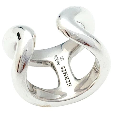 bague hermes argent femme|hermes france jewelry en argent.